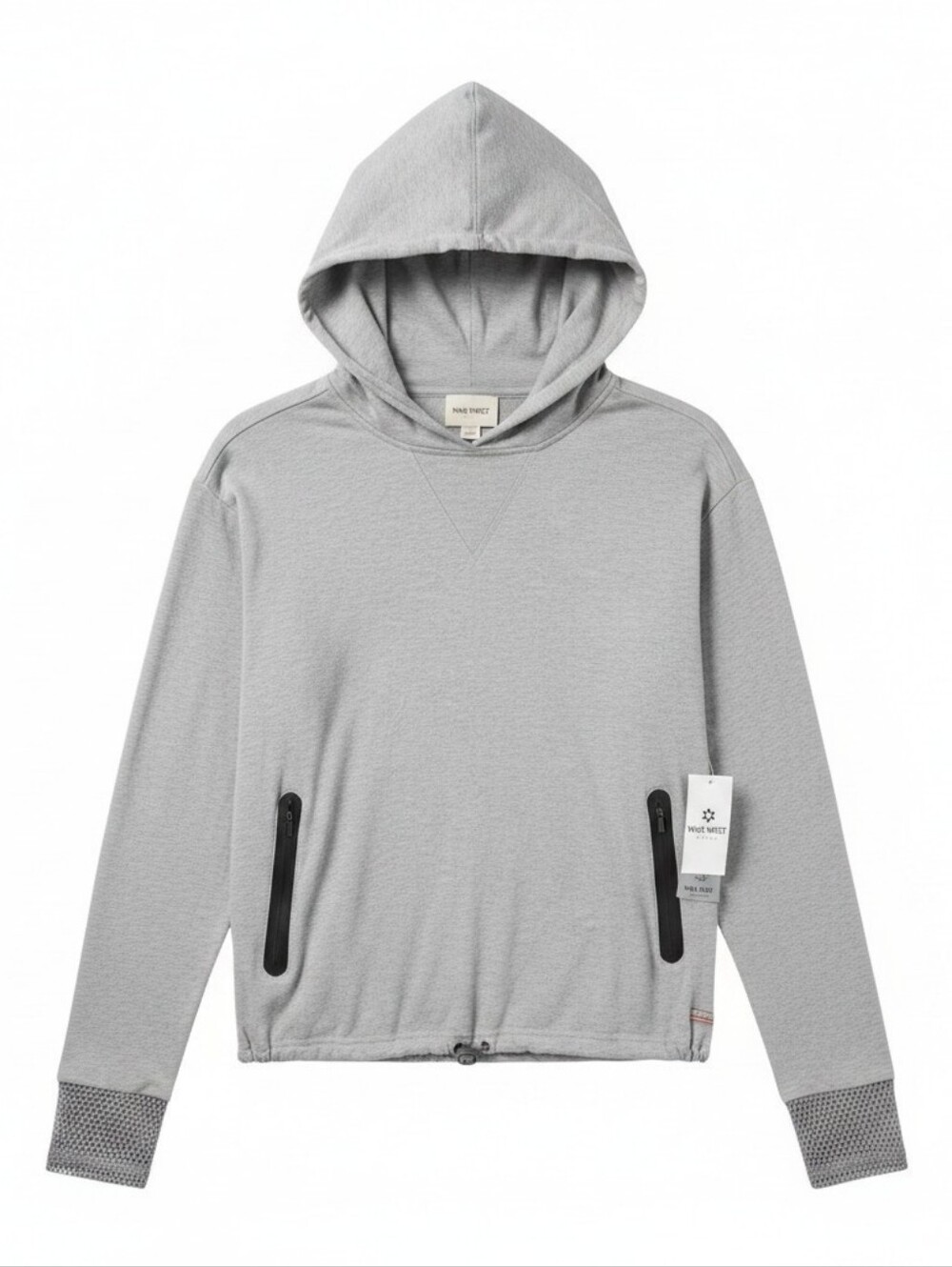 NWT Nine West Active Gray Hoodie Pullover Sz. Med Free US Shipping